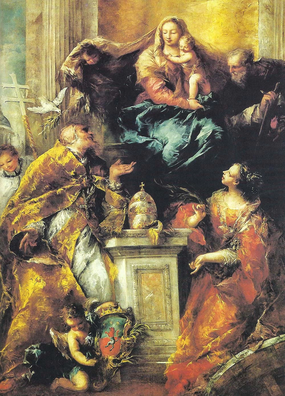 San Vincenzo. Pala - Marinoni, Chiesa di San Vincenzo Martire, Cerete, Bergamo